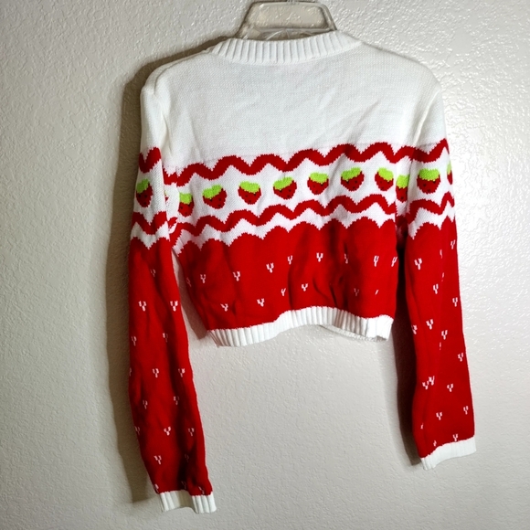 Dolls Kill X Strawberry Shortcake Berry Charms Intarsia Sweater Sz M - Picture 6 of 8